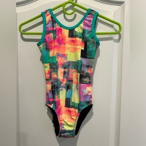 Plum Neon Leotard, Child Large